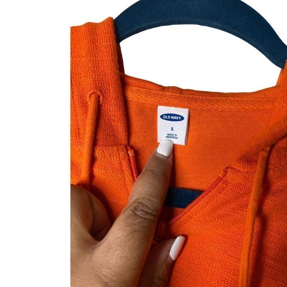 Old Navy Orange Terry Cloth Jacket and Shorts Set - Picture 6 of 7